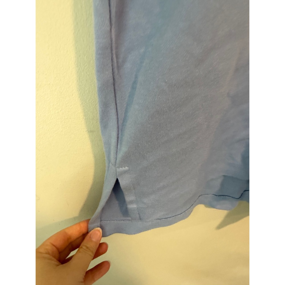 Polo Ralph Lauren Mens Medium Light Blue Short Sleeve Cotton Polo Shirt - Picture 5 of 9